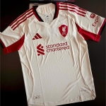 Áo bóng đá retro liverpool 2025/2026 MÀU KEM vải Cotton Polyester thời trang blockcore