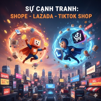 Cuộc đua khốc liệt trên thị trường thương mại điện tử Việt Nam: Shopee – Lazada – TikTok Shop