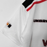 Áo bóng đá retro manchester united 1998 màu trắng vải Cotton Polyester thời trang blockcore